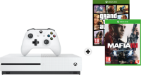 MediaMarkt  Microsoft Xbox One S 500 GB inkl. Mafia 3 + GTA V [Französische Versio