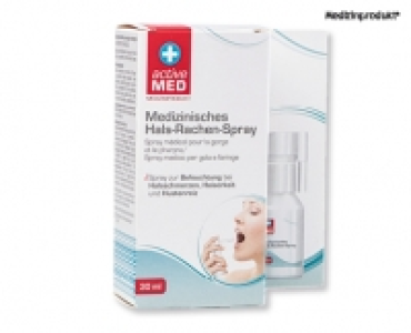 Aldi Suisse  ACTIVE MED Medizinisches Hals-Rachen-Spray