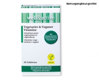 Aldi Suisse  WELL & ACTIVE Veganer-/Vegetarier-Vitamine