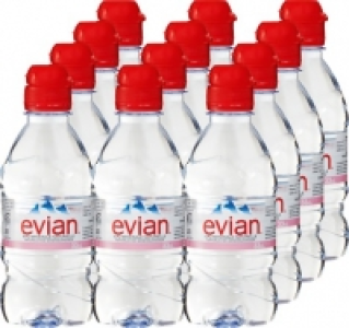 Evian Mineralwasser mit Sportscap CHF 6.95
