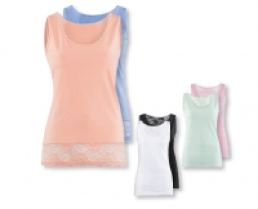 BLUE MOTION Damen-Longtop mit Spitze