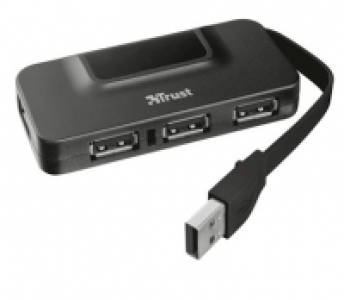 Melectronics  Trust Oila 4 Port USB 2.0 Hub schwarz