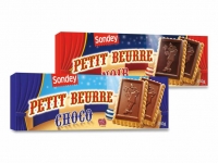 Lidl  Petit Beurre mit Schokolade