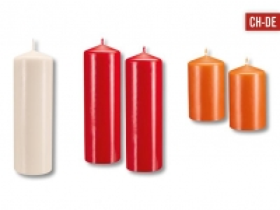 Stumpenkerze, 1er/ 2er