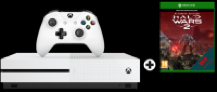 Microsoft Xbox One S + Halo Wars 2 Ultimate Edition (DLC) - 1TB - Weis