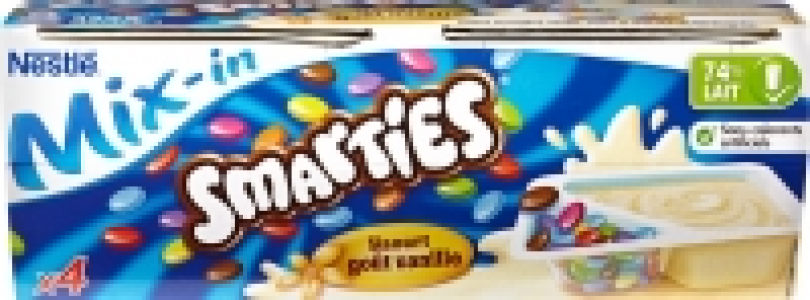 Nestl&eacute; Vanillejoghurt Mix-in mit Smarties