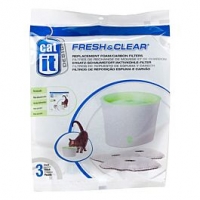 Qualipet  Ersatzfilter zu Fresh & Clear 2L Trinkbrunnen für Katzen 3er Pack