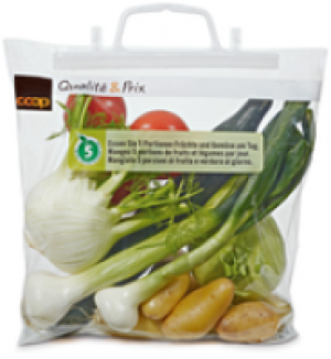 Tragtasche zum Selberfüllen mit folgendem Frühlingsgemüse (ohne Bio un