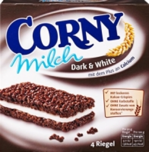 Corny M&uuml;esliriegel Milch Dark & White