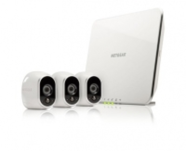 Netgear Arlo Sicherheitssyst&shy;em mit 3 HD-Kameras
