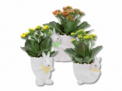 Bepflanzter Keramikosterhase