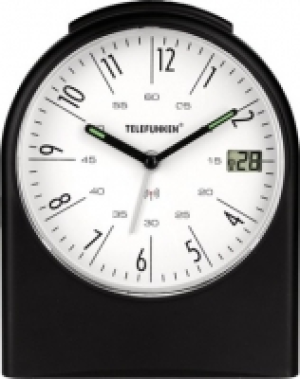 Telefunken Analoger Funkwecker schwarz
