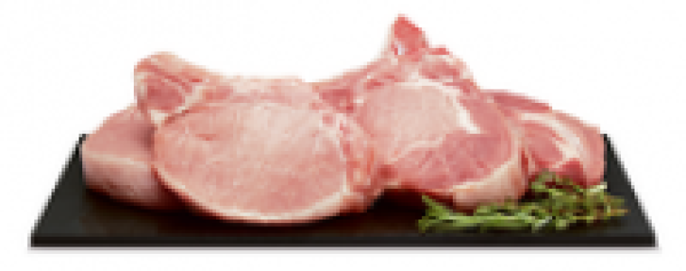 Coop Schweinskoteletts, Naturafarm, 2 St&uuml;ck mager und 2 St&uuml;ck vom Hals