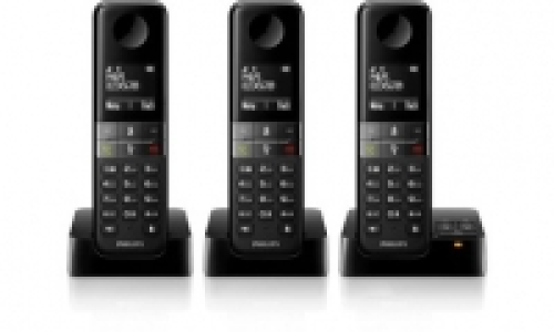Philips D4553B Trio schwarz