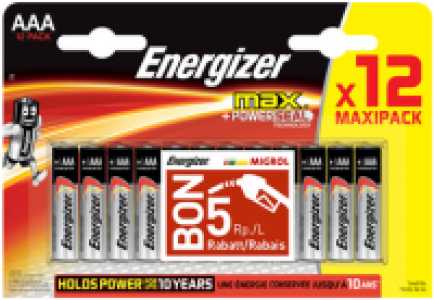 Energizer Max AAA 12+ Migrol Coupon