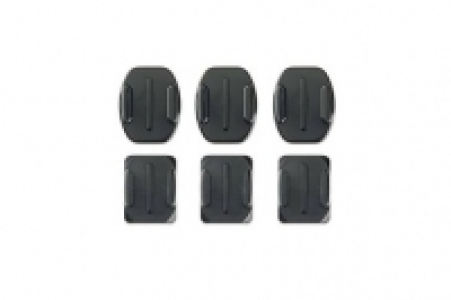 Go Pro Halterungen flach+rund 2x3 St.