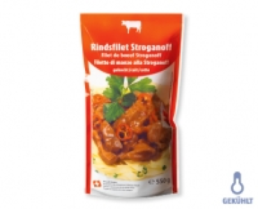 Rindsfilet Stroganoff
