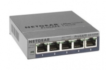 Netgear GS105E-200PES 5-Port ProSAFE Gigabit Plus Switch