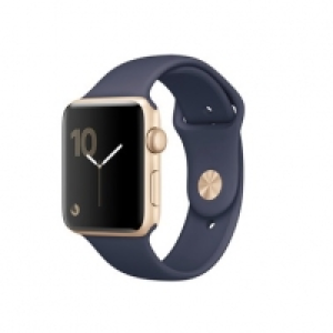 Apple Watch Series 2, 42mm Aluminiumgeh&auml;us&shy;e, Gold mit Sportarmband, M