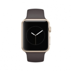Apple Watch Series 1, 42mm Aluminiumgehäus­e, Gold, mit Sportarmband,