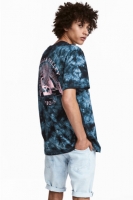 HM   T-Shirt mit Batikmuster