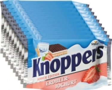Knoppers Erdbeer-Joghurt-Schnitte
