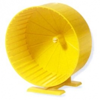 Qualipet  Laufrad Hamster aus Kunststoff gelb