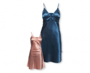 BLUE MOTION Damen-Satin-Nachthemd
