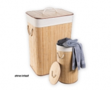 EASY HOME® Bambus-Wäschekorb