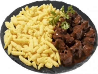 Rehpfeffer und Eiersp&auml;tzli