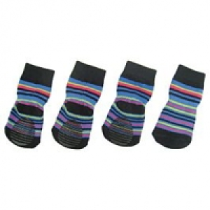 Hundesocken mit Anti-Slip Blues M