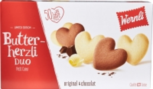 Wernli Butterherzli Original + Schoggi
