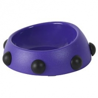 Qualipet  Boss Bowl 160ml violett mit schwarzen Knöpfen