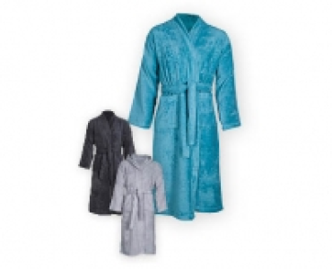 GREEN FEELING BIO Damen-/Herren-Bademantel, Bio-Baumwolle