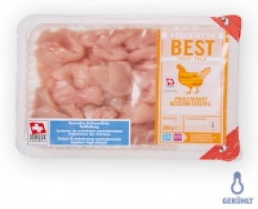 Aldi Suisse  COUNTRYS BEST Schweizer Pouletbrust-Geschnetzeltes