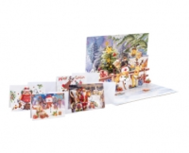 Weihnachtskarten mit Pop-up-Effekt, 3-teilig CHF 4.99