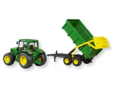 JOHN DEERE Traktor mit Wannenkippanhänger