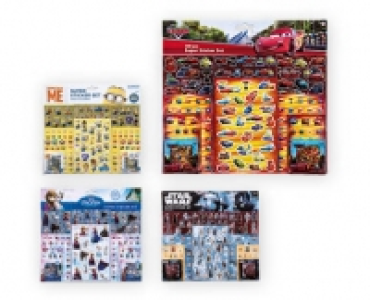 Aldi Suisse  DISNEY FROZEN/CARS/STAR WARS/MINIONS Mega-Sticker-Set