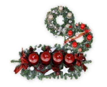 Adventskranz/-gesteck gross