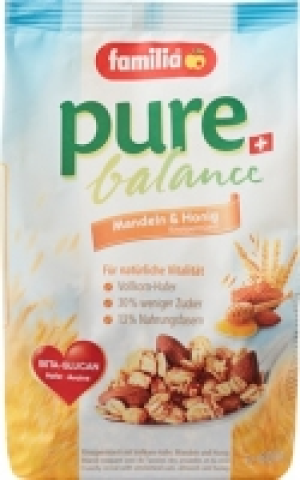 amilia M&uuml;esli Pure Balance Mandeln & Honig