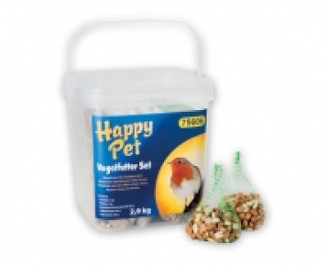 Aldi Suisse  HAPPY PET Vogelfutter-Set im Kubel