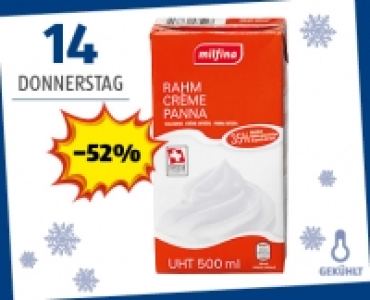 Aldi Suisse  MILFINA Vollrahm 35%