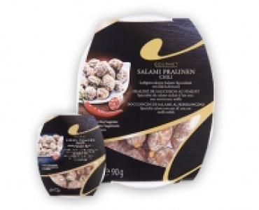 Aldi Suisse  GOURMET Salami Pralinen