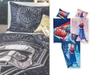 STAR WARS/DISNEY CARS/FROZEN Kinder-Fleece-Bettwäsche