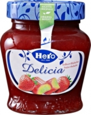Hero Delicia Konfit&uuml;re Erdbeer-Rhabarber