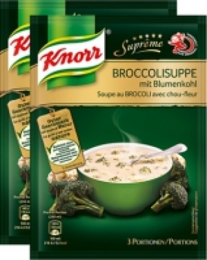 Knorr Supr&ecirc;me Suppe Broccoli mit Blumenkohl