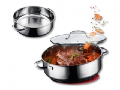 Edelstahl-Brat-/ Servierpfanne