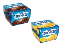 Lidl  Danone Danette Vanille/ Chocolat