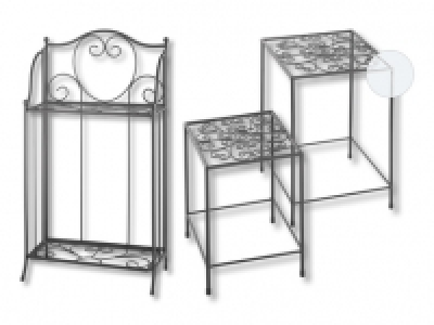 Lidl  Gartenregal/ Blumenständer-Set, 2er