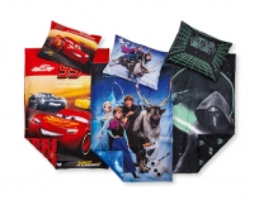CARS 3/DISNEY FROZEN/STAR WARS Kinder-Effekt-Bettwäsche